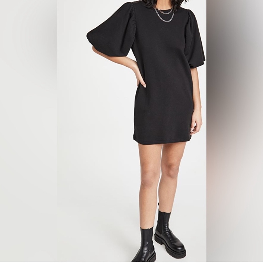 Rebecca Minkoff Mina Elbow Puff Sleeve French Terry Dress
